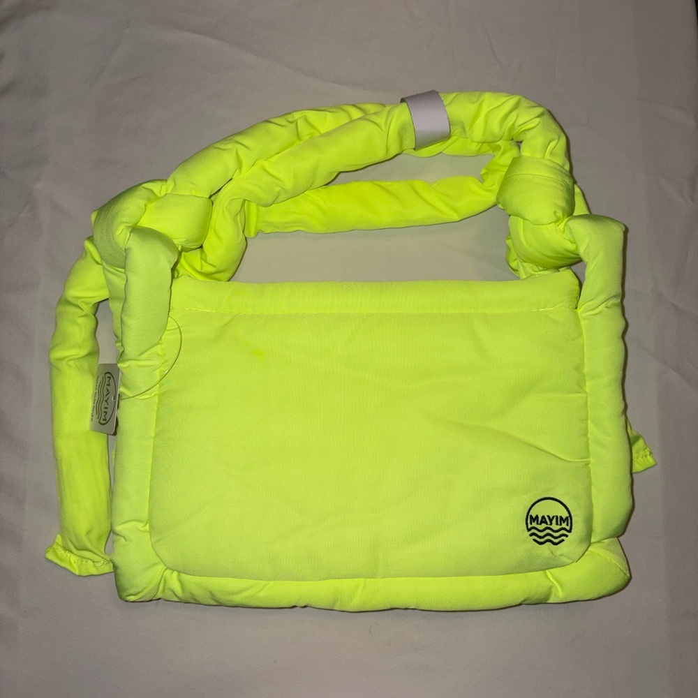 Neon Green/Yellow Padded Shoulder Bag